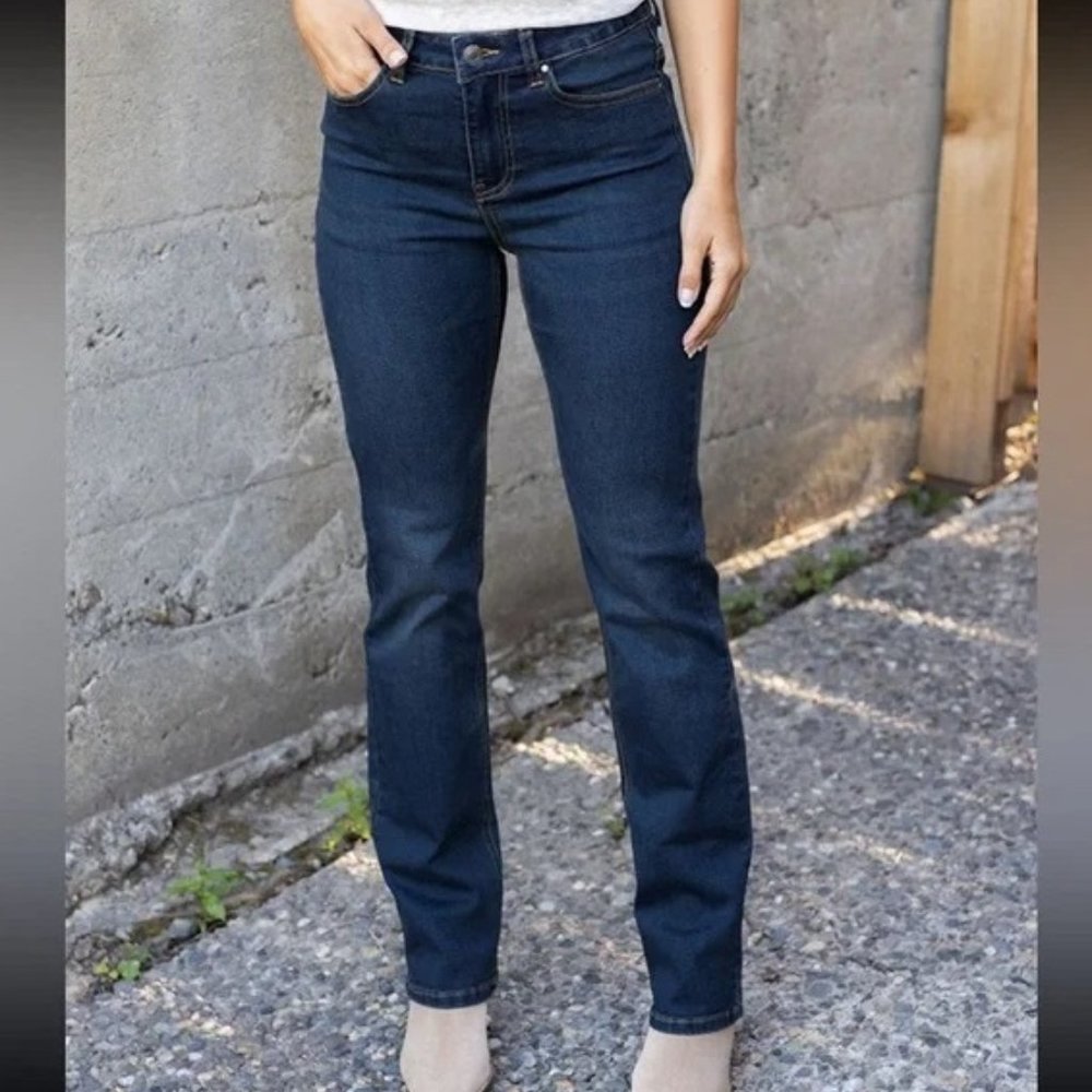 Grace and Lace Barely Boot Cut Dark Wash Denim size 16
